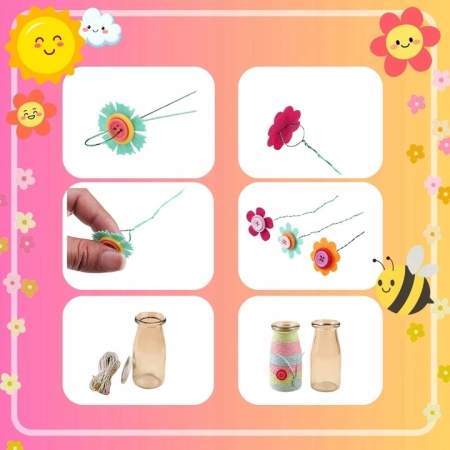 Kreatywny Zestaw Do Tworzenia Bukietów w Wazonie DIY
